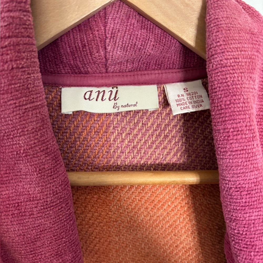 Anu by natural colorful 100% cotton  corduroy color block blazer - Picture 4 of 8